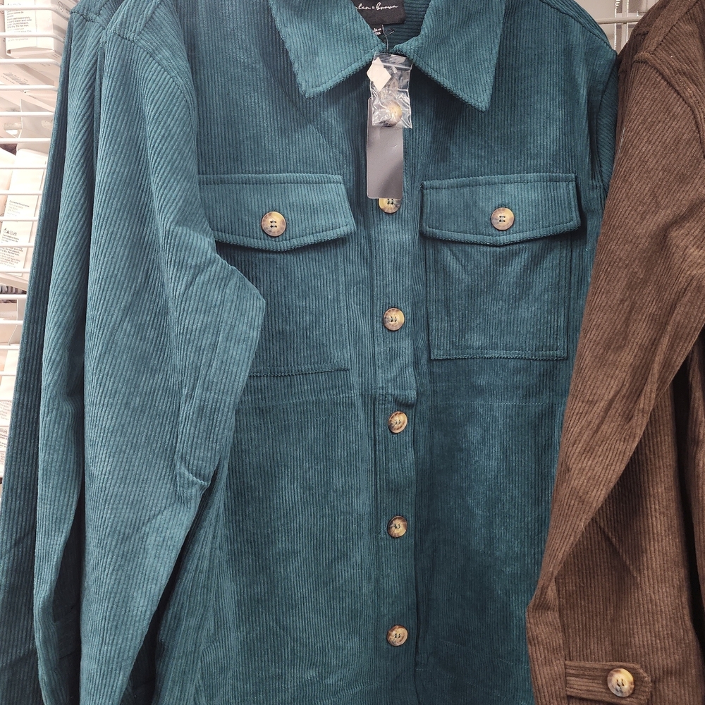Teal Corduroy Jacket